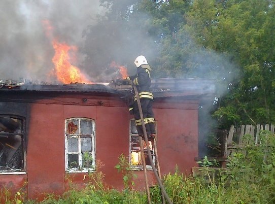 Пожар в Семилукском районе